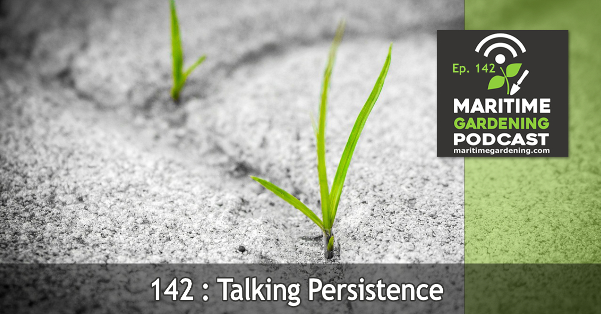 Maritime Gardening Podcast Episode 142 - Talking Persistence